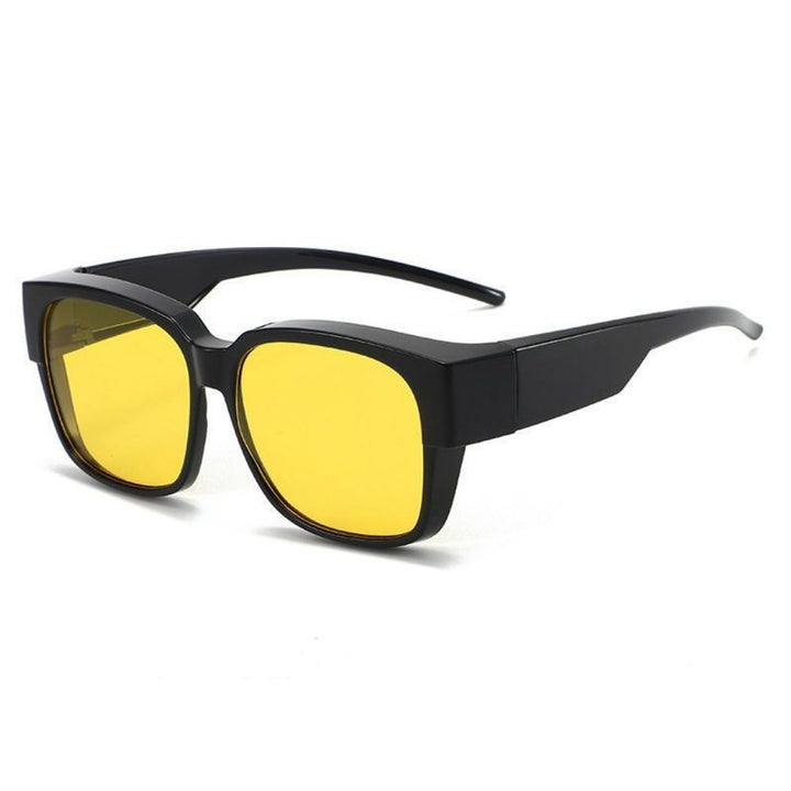 Dame oversized solbrille med geometrisk design Skanto
