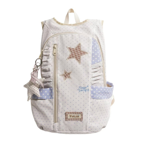 Star-Appliqué Lettvekts Ryggsekk Skanto