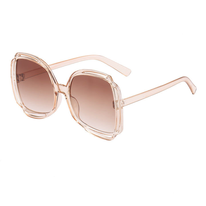 Dame Fasjonssolbrille med moderne ramme og UV-beskyttelse Skanto