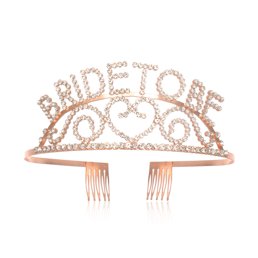 Dame Glitrende Bryllup Tiara Skanto