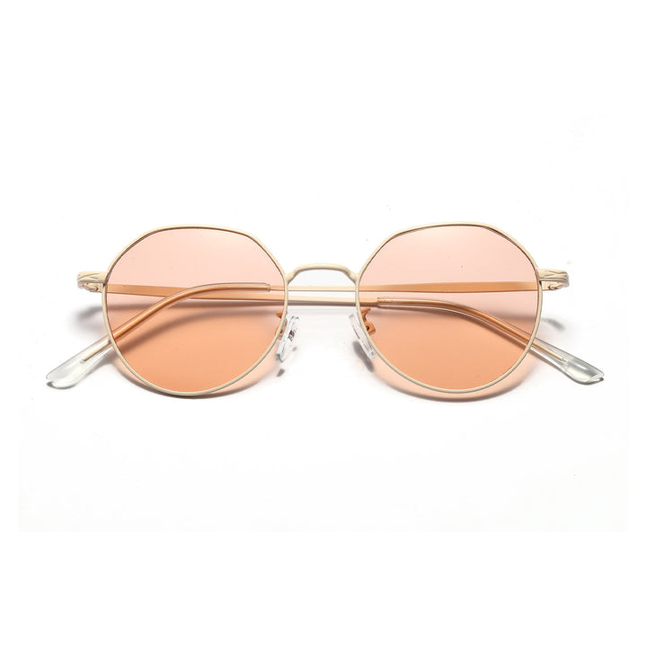Dame rund brille med filigran metallramme Skanto