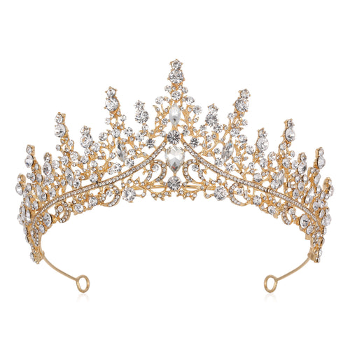 Dame Strass Tiara med glitrende edelstener Skanto
