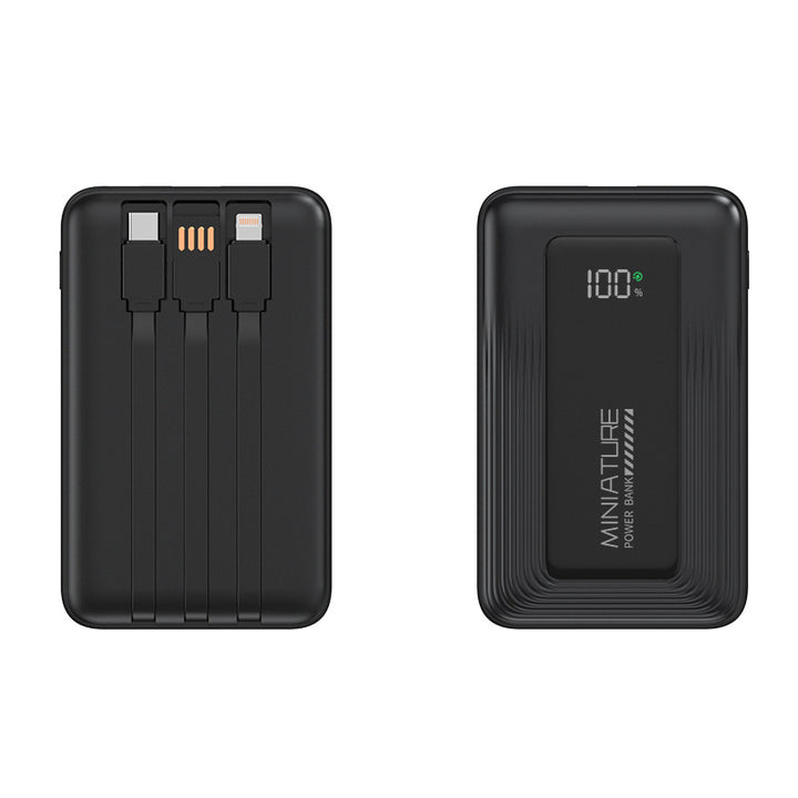 Bærbar powerbank med digital kapasitetsvisning og to USB-porter Skanto