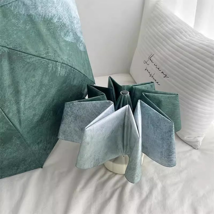 Dame Automatisk Faltregnparaply med elegant strukturdesign Skanto
