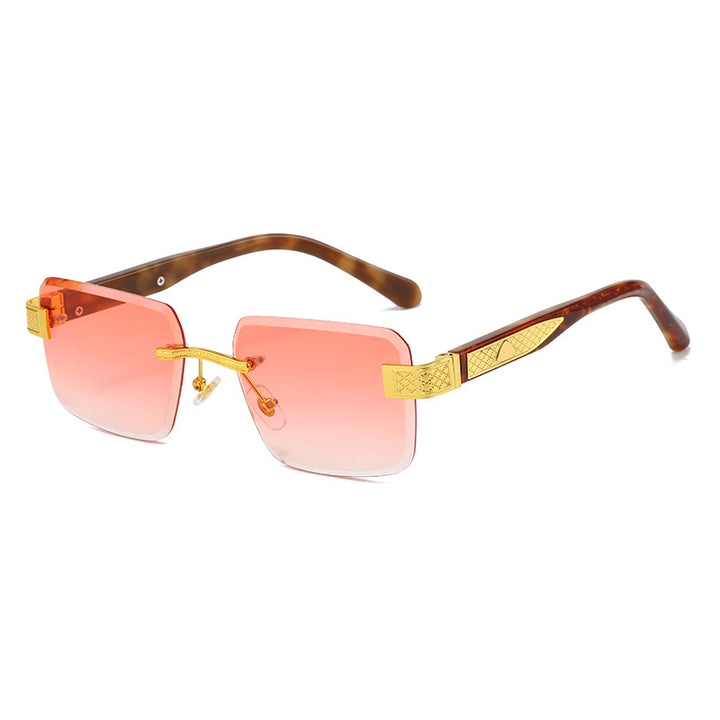 Damer elegant solbrille med luksuriøs, glitrende ramme Skanto