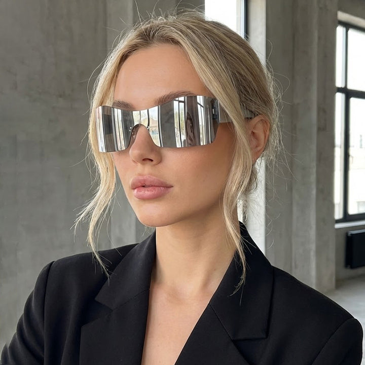 Dame Sporty Racing Sunglasses med innovativt luftgjennomtrengelig ramme Skanto
