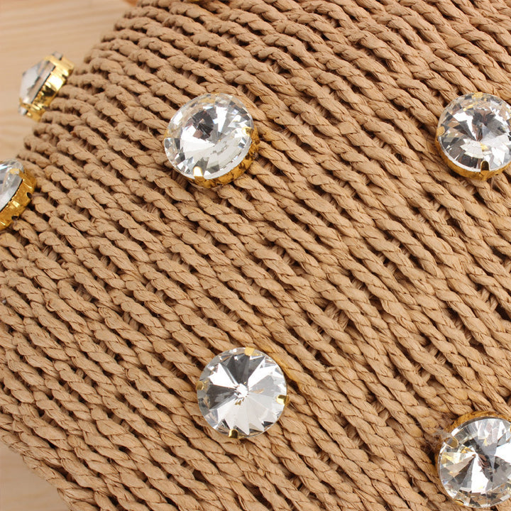 Modern basket bag with sparkling details Skanto