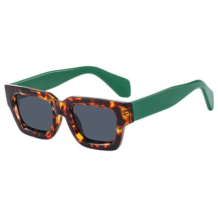Women's Fashionable Rectangular Sunglasses with Wide Frame and Protective UV Filter Skanto