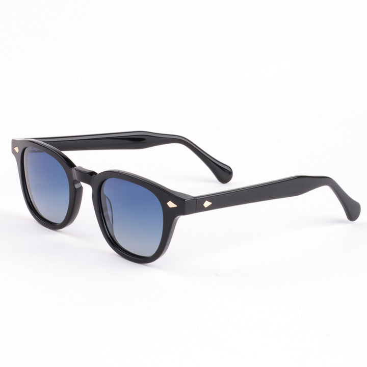 Dame solbrille med eksklusiv geometrisk ramme og polariserte glass Skanto
