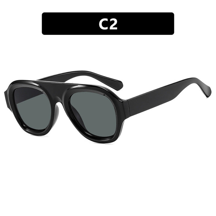 Damer oversized solbrille med moderne design og UV-beskyttelse Skanto