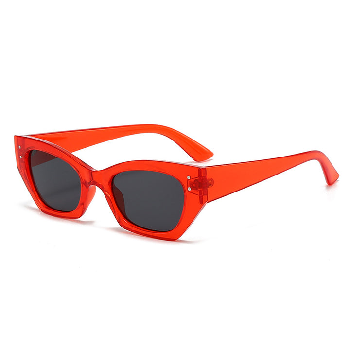 Dame moderne motefull solbrille i innovativt design Skanto