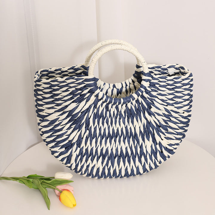 Stylish basket bag with round handle Skanto