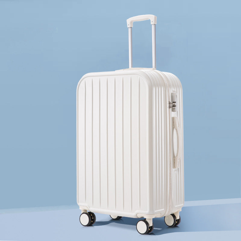 Unisex stilleggende rippled hard-shell koffert Skanto