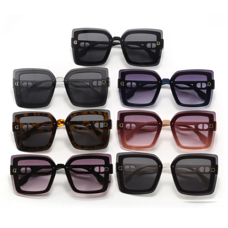 Dame moteriktig oversized solbrille i geometrisk design Skanto