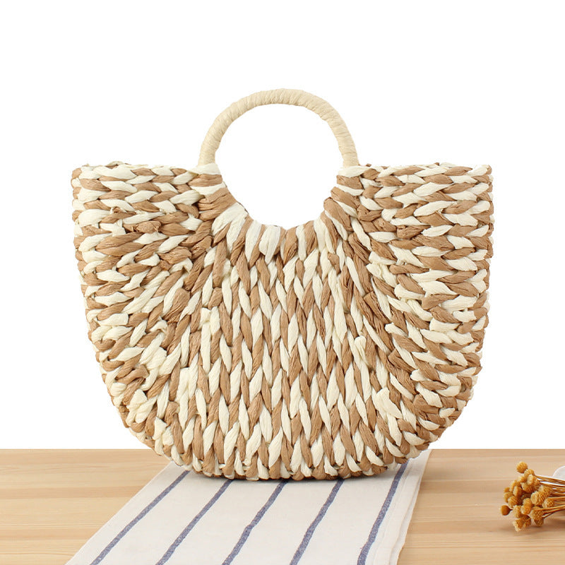 Handbag made of handmade braided materials with modern design Skanto