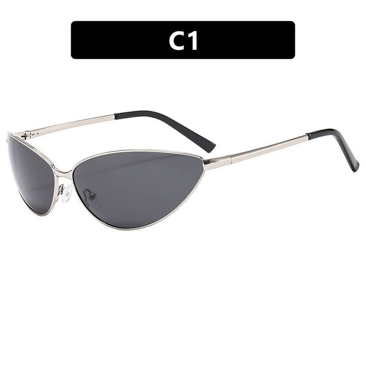 Women's Cat-Eye Sunglasses with Modern Metal Frame Skanto