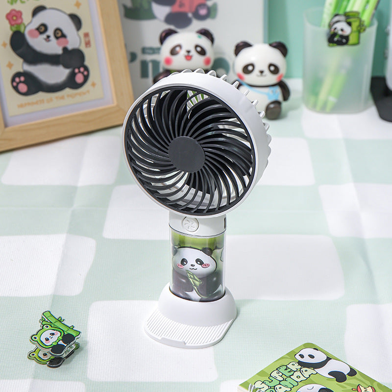 Unisex Bærbar Mini-vifte med Panda-design Skanto