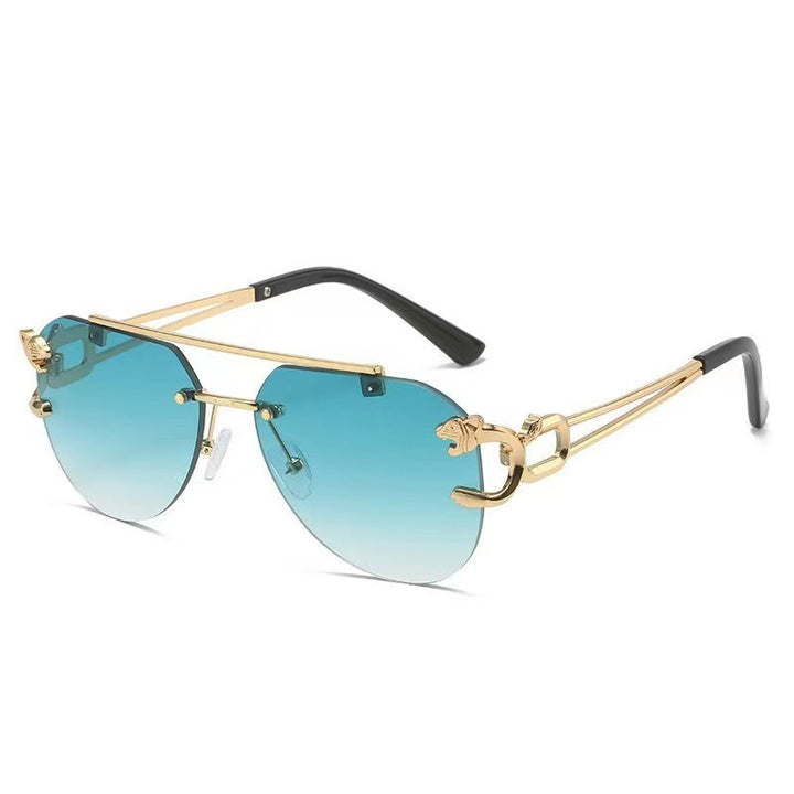 Dame Designer solbrille med unikt dyreakcent Skanto