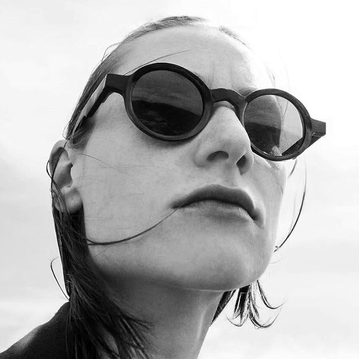 Women's trendy round sunglasses with high-quality, flexible frame Skanto