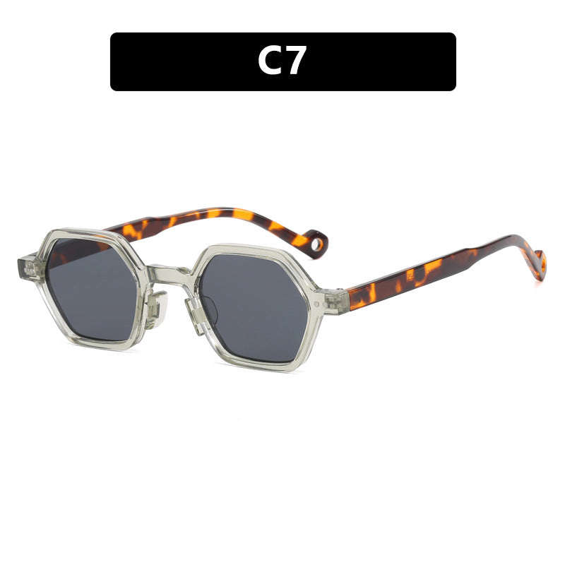 Women's hexagonal sunglasses in modern design with protective lenses Skanto
