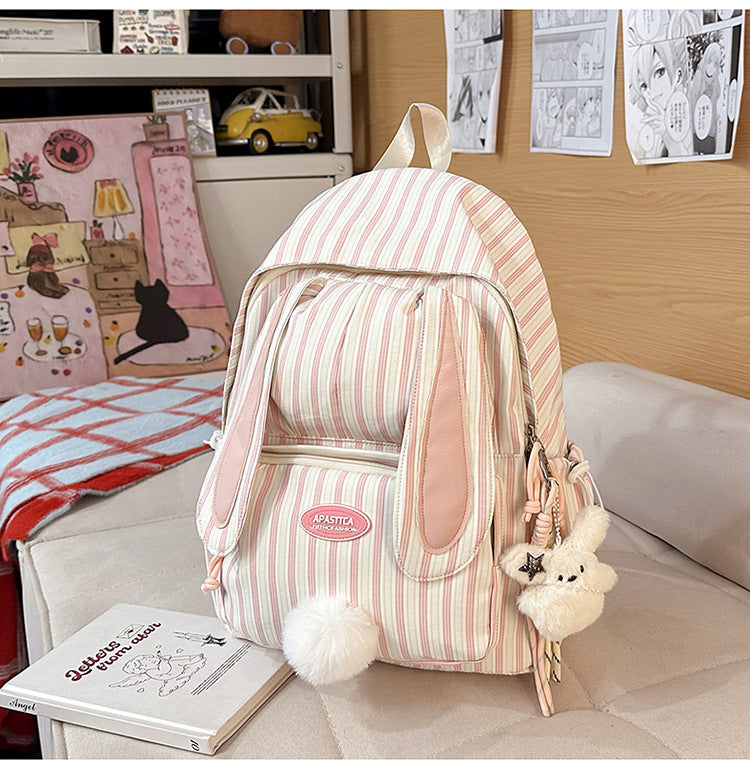 Søt Kaninøre Design Skole Rygsäck