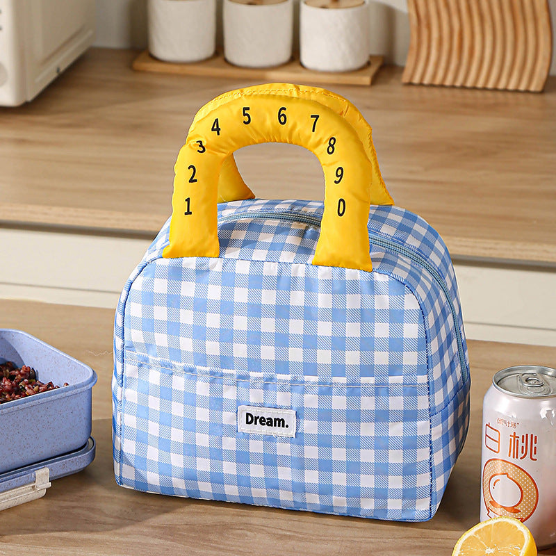Insulated Lunch Bag With Colorful Handles Skanto