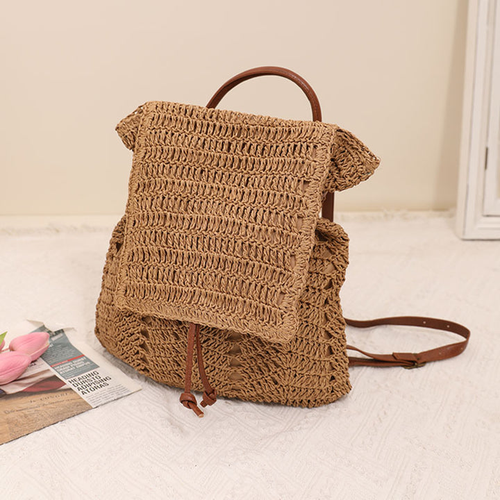 Backpack Bag Made of Handmade Natural Material Skanto