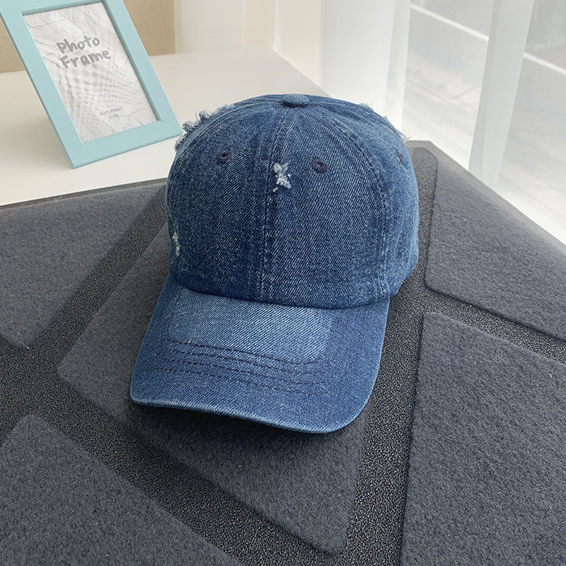 Kvinners slitt denim baseball caps Skanto 1784084168