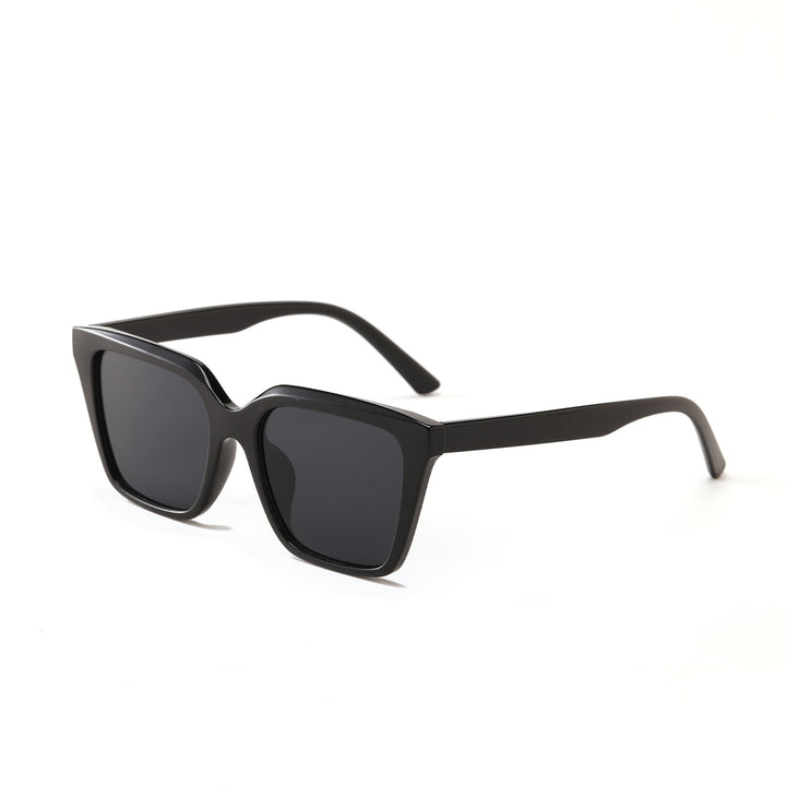 Dame geometrisk solbrille med beskyttende UV-filter og stilfullt skilpadde-design Skanto