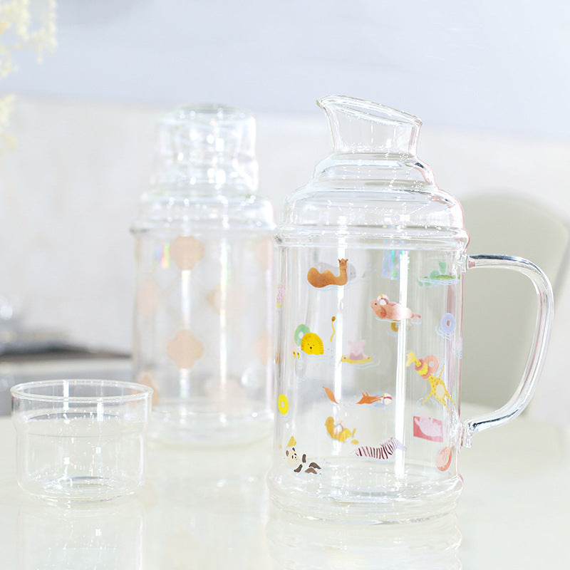 Dame Glass Mug med fortryllende dyremotiver Skanto