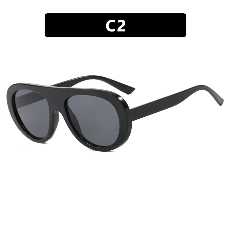 Women's stylish sunglasses with unique futuristic design Skanto