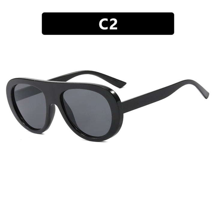 Women's stylish sunglasses with unique futuristic design Skanto