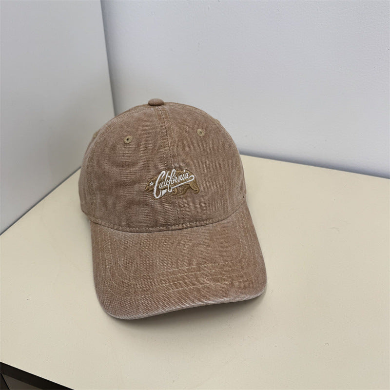 Kvinnens Uformelle Vintage Broderte Caps Skanto