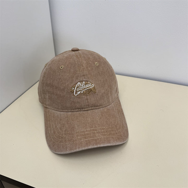 Kvinnens Uformelle Vintage Broderte Caps Skanto