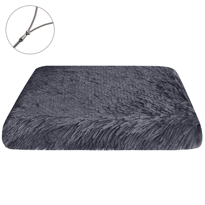 Myk faux fur sovematte hundeseng