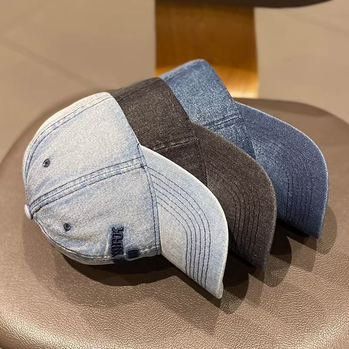Kvinners vintage denim baseball cap Skanto