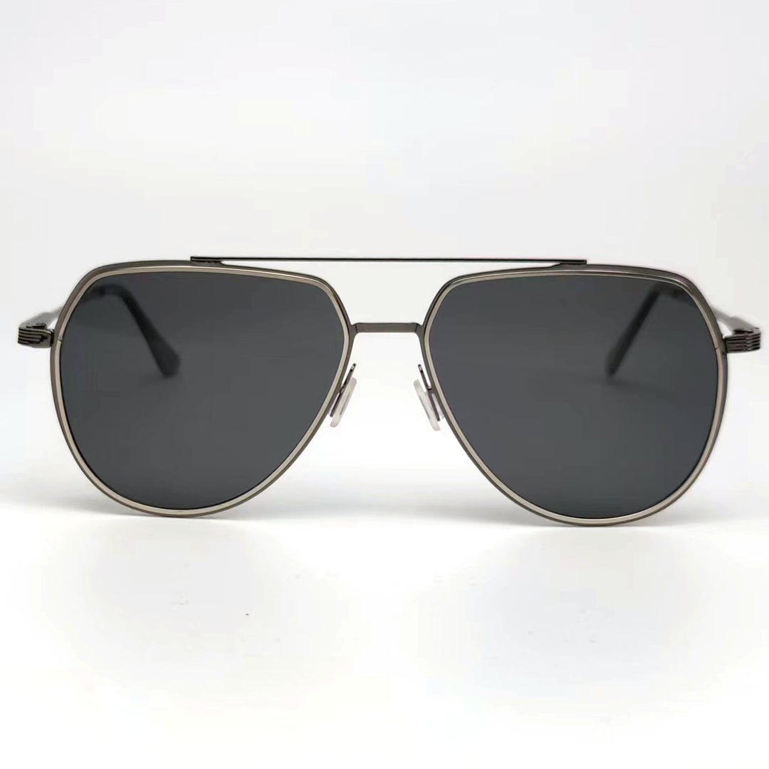 Herre elegant pilot-solbrille med polariserte glass Skanto