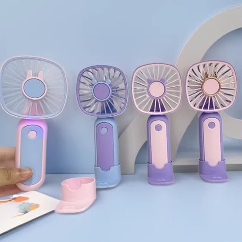 Unisex Bærbar Mini-Håndvifte med kreative funktioner Skanto