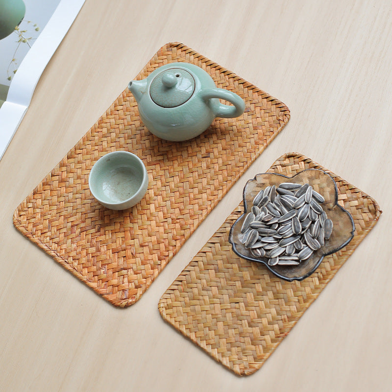 Artisan Woven Serving Tray Skanto