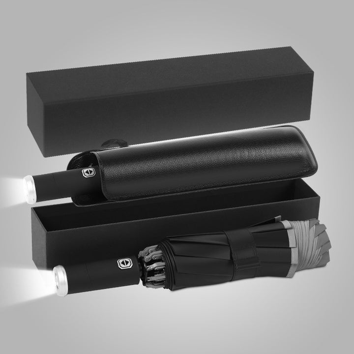 Dame elegant paraply med LED-lys Skanto