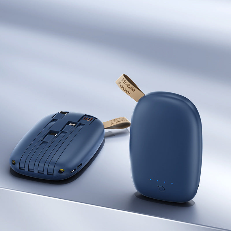 Bærbar powerbank med integrert multifunksjonsladekabel Skanto