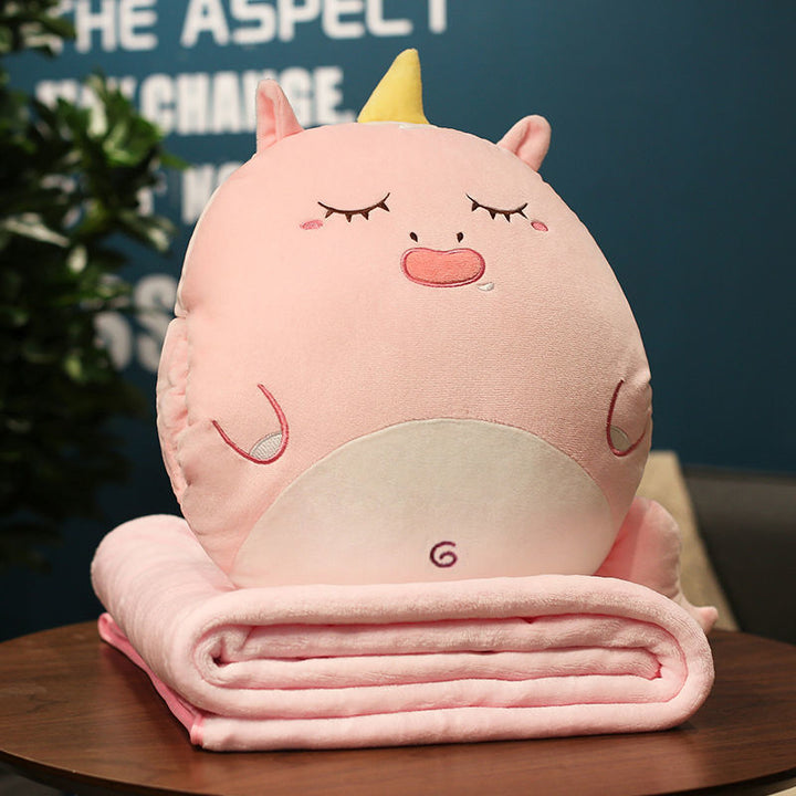 Plush gulrotpute og teppesett Skanto