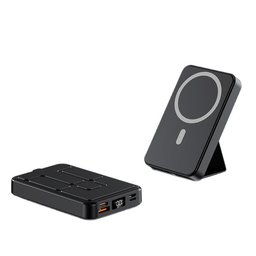 Bærbar magnetisk powerbank med dual USB-porter Skanto