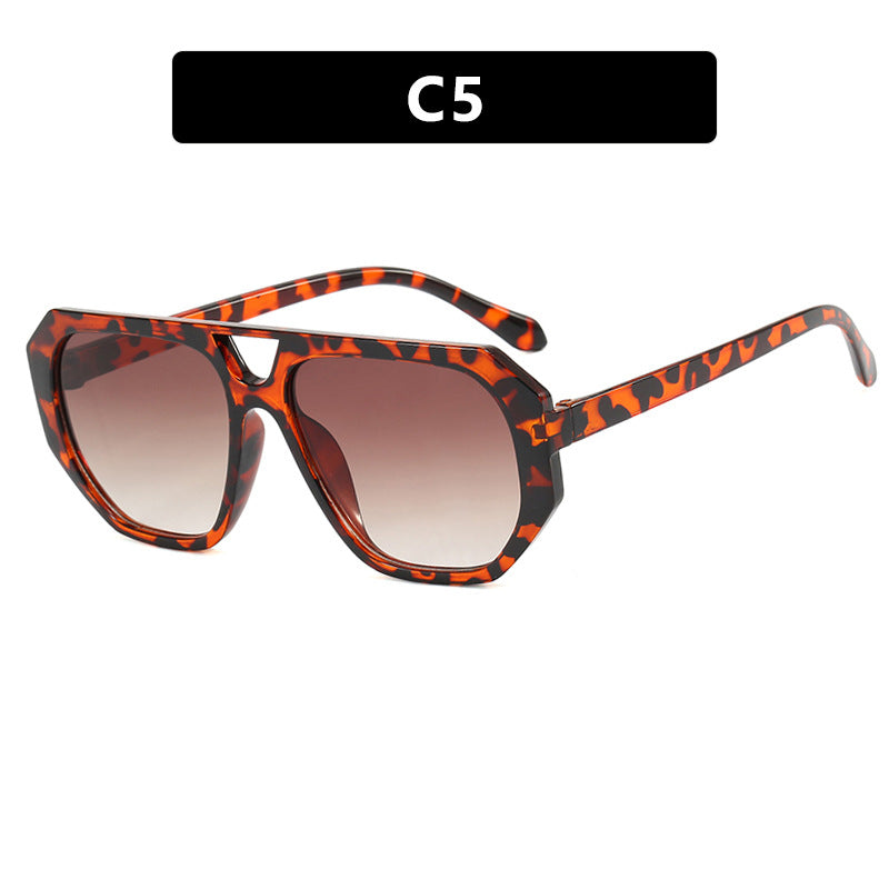Women's sunglasses in trendy hexagon design with UV protection Skanto
