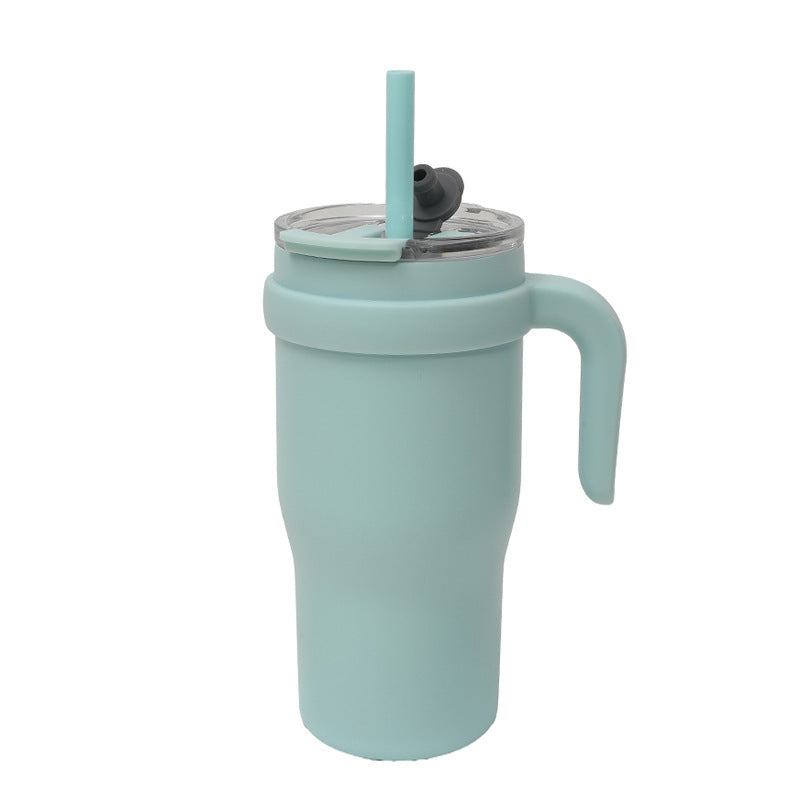 Dame Isolert To-Go-Kopp med Ergonomisk Håndtak og Fleksibel Strå Skanto