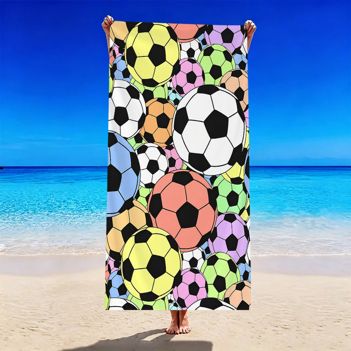 Fotballmotiv strandhåndkle Skanto