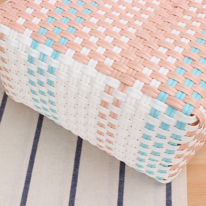 Braided tote bag with colorful design and sturdy handles Skanto