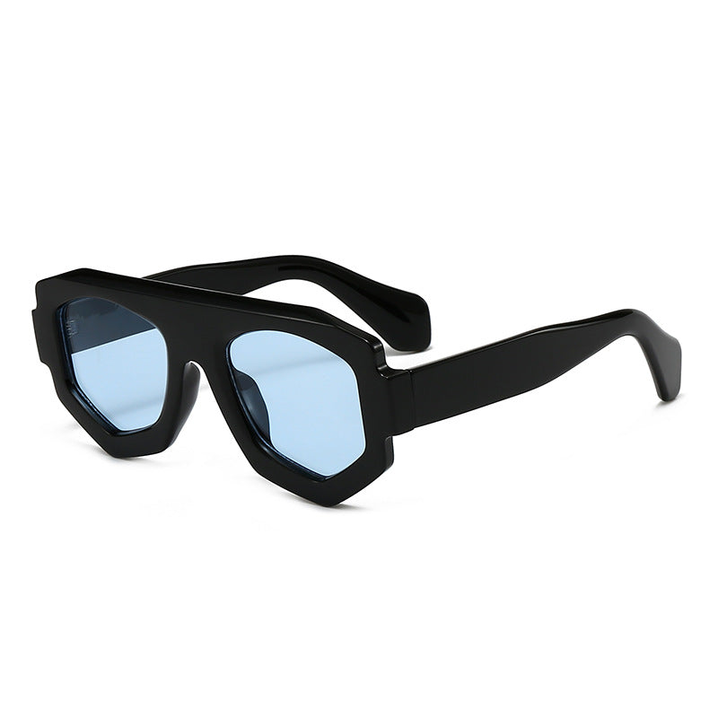Dame moterik hexagonal solbrille Skanto