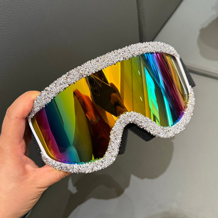 Dame skibriller med glitrende krystallinnslag Skanto