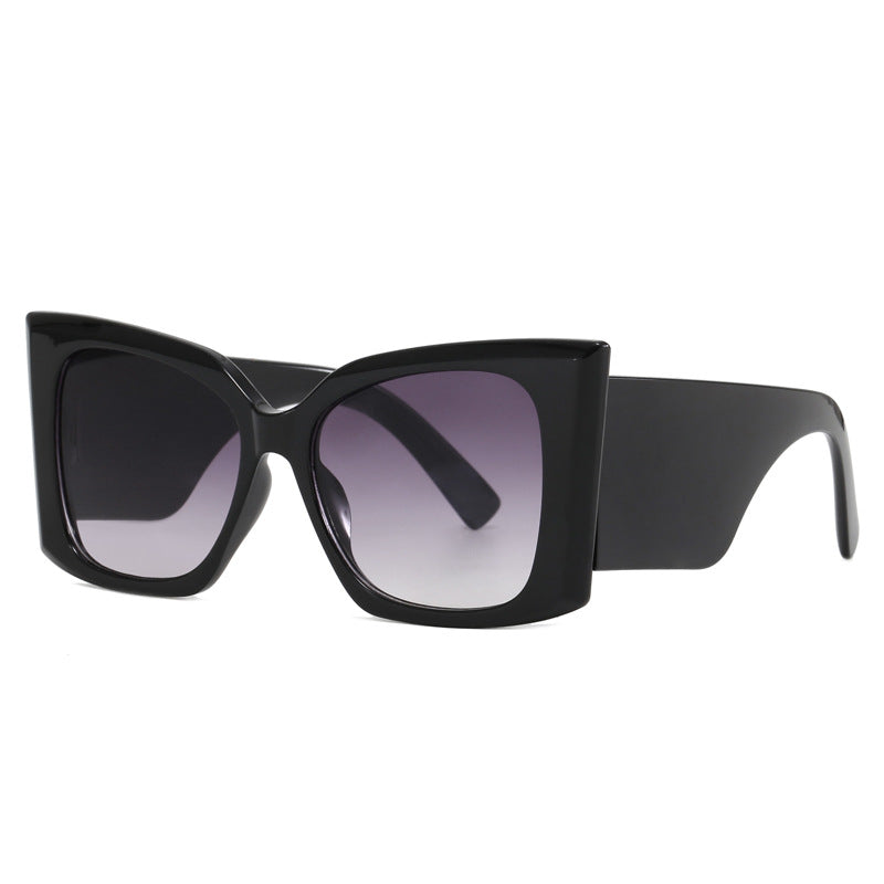 Damer moteriktig oversized solbrille med geometrisk ramme Skanto